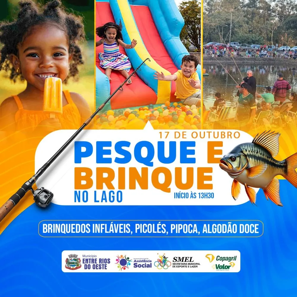 Entre Rios do Oeste adia evento “Pesque e Brinque”